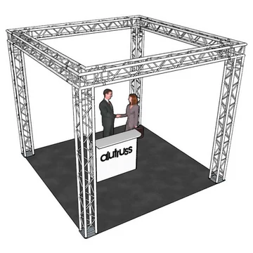 ALUTRUSS Truss set QUADLOCK 6082 square 4x4x3.5m (WxDxH)