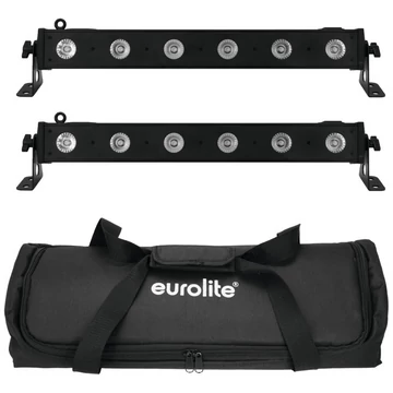 EUROLITE Set 2x LED BAR-6 QCL RGBW + Soft Bag