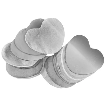 TCM FX Metallic Confetti Hearts 55x55mm, silver, 1kg