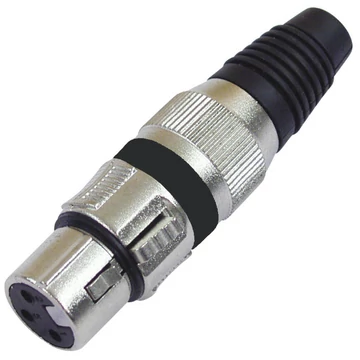OMNITRONIC XLR socket 3pin bk 10x