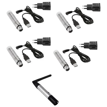 EUROLITE Set QuickDMX 1x transmitter + 4x AKKU receiver