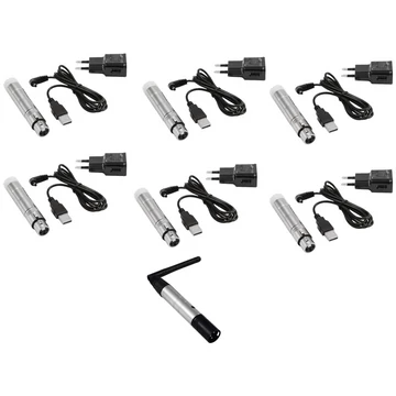 EUROLITE Set QuickDMX 1x transmitter + 6x AKKU receiver