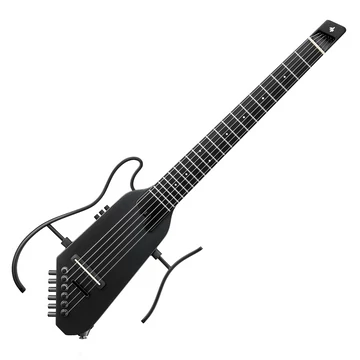 Donner - Do-Hush-C BK -EC7252- Hush-C silent gitár, elektro-akusztikus, nylonhúros, fekete