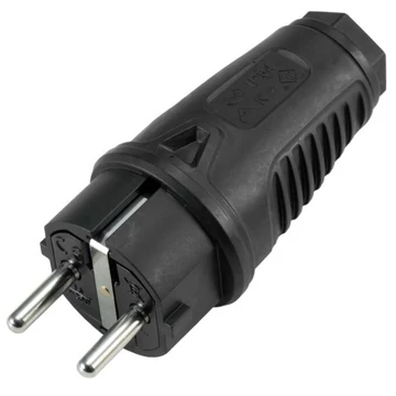 PC Electric - Safety Plug Rubber bk