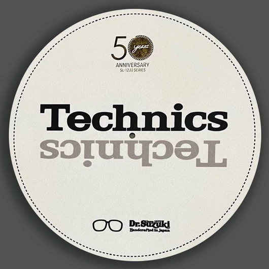 Dr.Suzuki X Technics - 12" 50th Limited Edition Slipmat 2db fehér