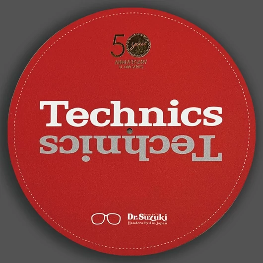Dr.Suzuki X Technics - 12" 50th Limited Edition Slipmat 2db piros