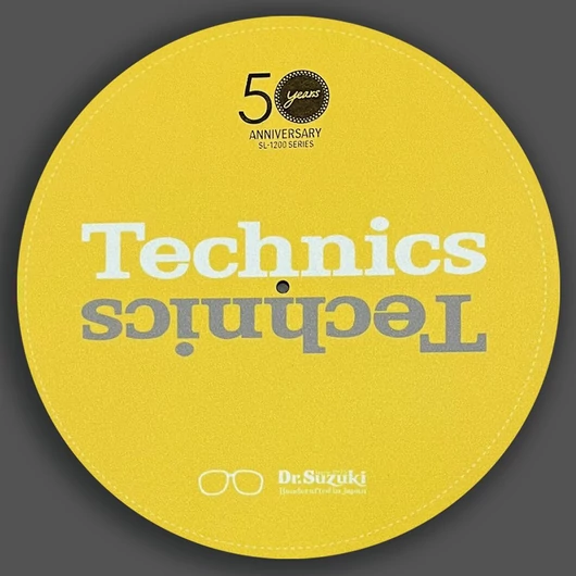 Dr.Suzuki X Technics - 12" 50th Limited Edition Slipmat 2db sárga