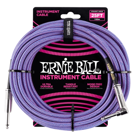 Ernie Ball - Vasalózsinór kábel 7.65m Lila