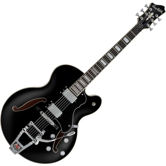 Hagstrom - Tremar HJ500 Black Gloss Elektromos jazz gitár