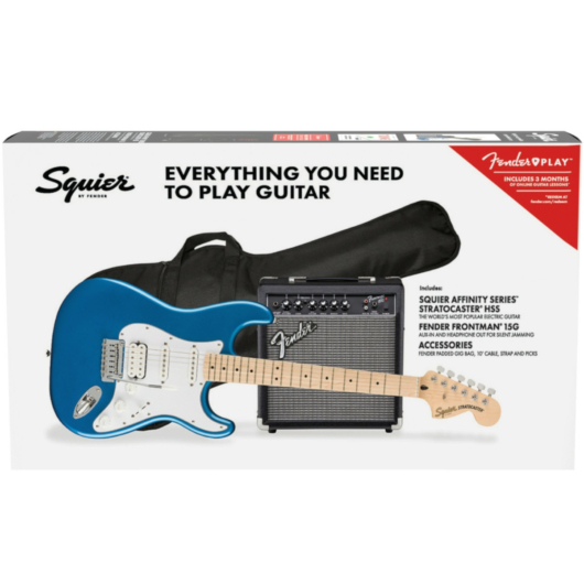 Fender - Squier Affinity Series Stratocaster HSS Pack MN Lake Placid Blue