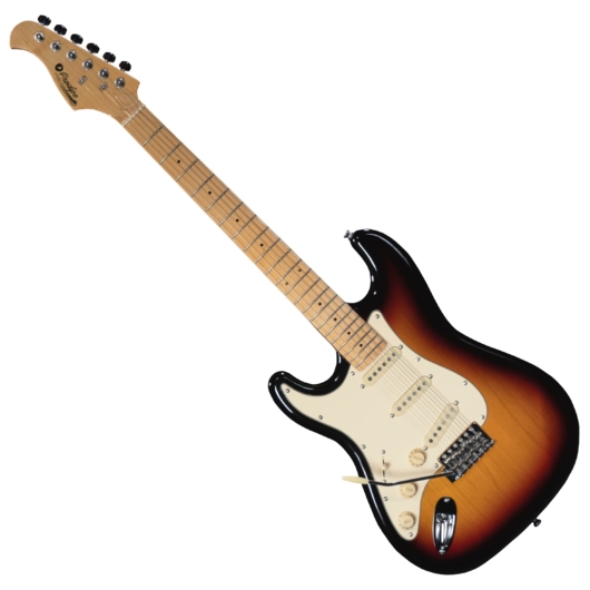 Prodipe - ST80 LH MA Sunburst 6 húros balkezes elektromos gitár ajándék puhatok