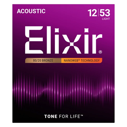 Elixir - 012 - 053 Light Akusztikus gitárhúr