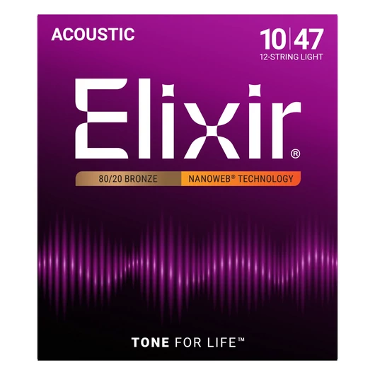 Elixir - 10-47 Light 12 húros akusztikus gitárhúr készlet