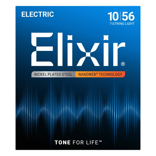 Elixir - 010 - 056 Light 7 húros elektromos gitárhúr készlet