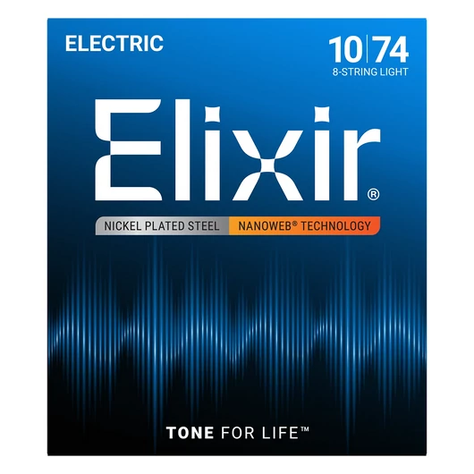 Elixir - 010 - 074 Light 8 húros elektromos gitárhúr készlet