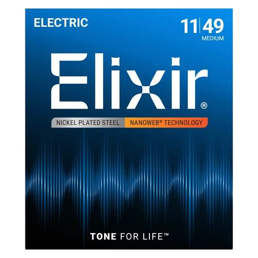 Elixir - 011 - 049 Medium elektromos gitárhúr