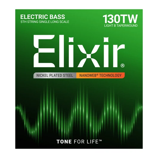 Elixir - NanoWeb 5th .130TW Light B Long Scale basszugitár húr