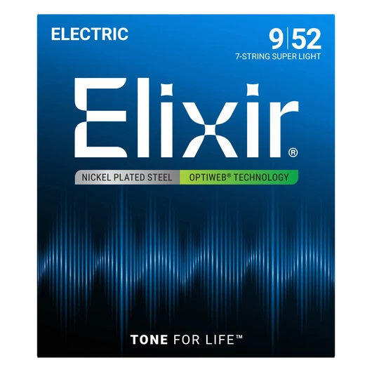 Elixir - OPTIWEB Coating Super Light 9-52 7-húros elektromos gitárhúr