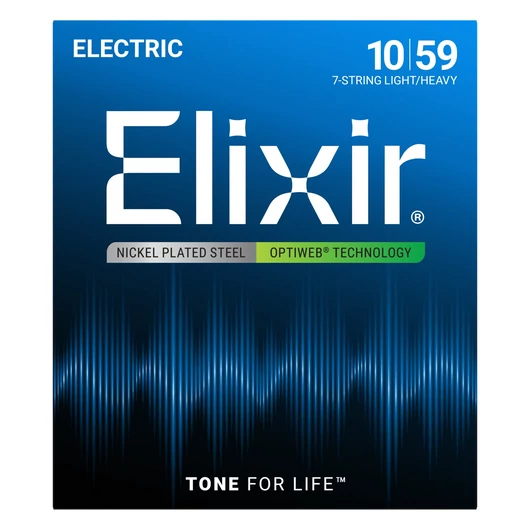 Elixir - OPTIWEB Coating Light/Heavy 10-59 7-húros elektromos gitárhúr