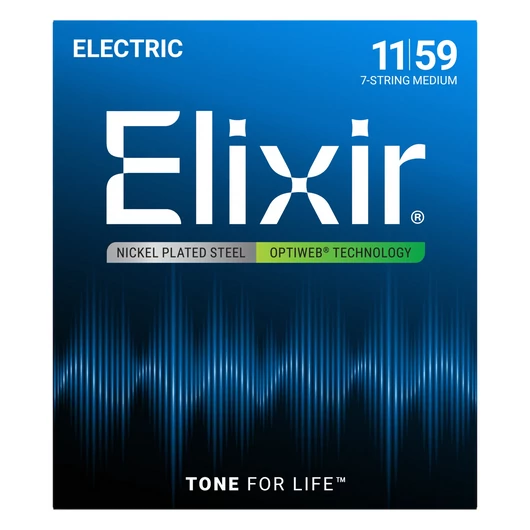 Elixir - OPTIWEB Coating Medium 11-59 7-húros elektromos gitárhúr