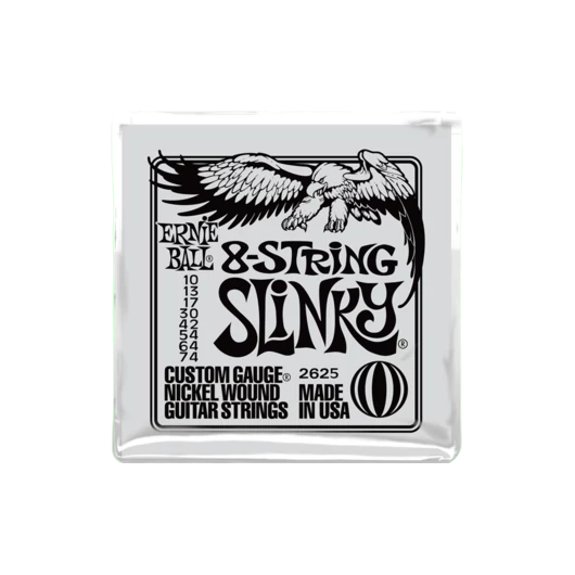 Ernie Ball - 8-string Nickel Wound Slinky 10-74 Elektromos Gitárhúr készlet 8-húros