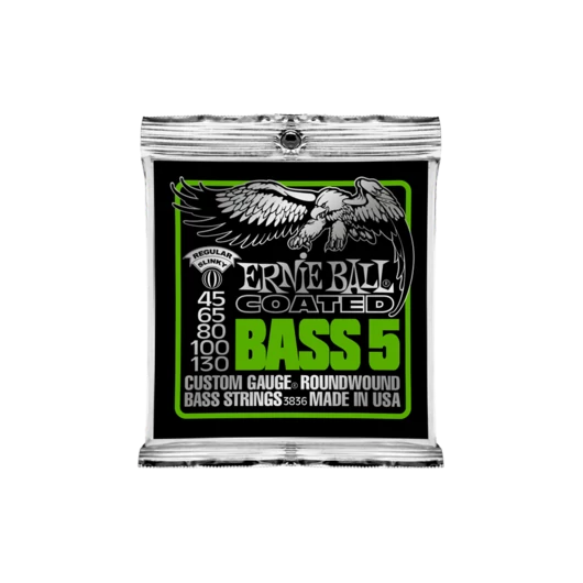 Ernie Ball - Coated 5 String Slinky Bass 45-130 Basszusgitárhúr készlet 5-húros