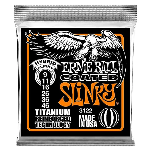 Ernie Ball - Coated Titanium RPS Hybrid Slinky 9-46 Elektromos Gitárhúr készlet