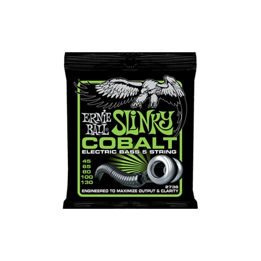 Ernie Ball - Cobalt 5 String Regular Slinky Bass 45-130 Basszusgitárhúr készlet 5-húros