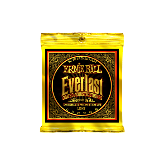 Ernie Ball - Everlast Coated Bronze Light 11-52 Akusztikus Gitárhúr készlet