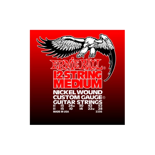 Ernie Ball - Nickel Wound 12 Medium Wound G 9-46 Elektromos Gitárhúr készlet 12-húros