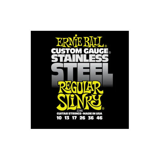 Ernie Ball - Stainless Steel Regular Slinky 10-46 Elektromos Gitárhúr készlet