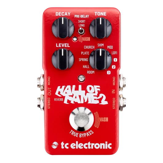 TC Electronic - Hall of Fame 2 Reverb zengető pedál, szemből