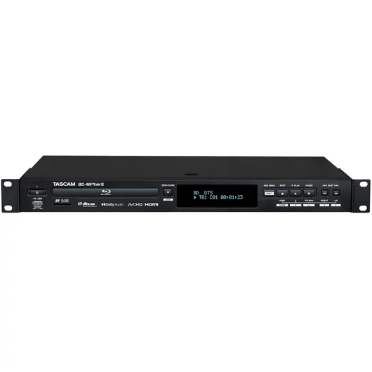 Tascam - BD-MP1MK2, 1U rack-es, Blu-Ray/DVD-lejátszó