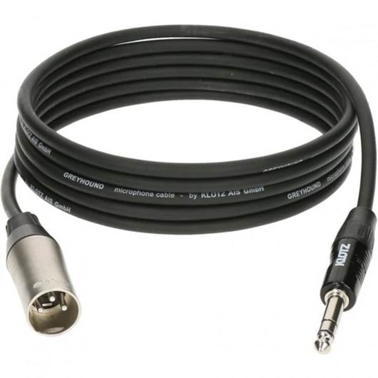 Klotz - Greyhound XLR3M-JACK3 kábel 6m bk
