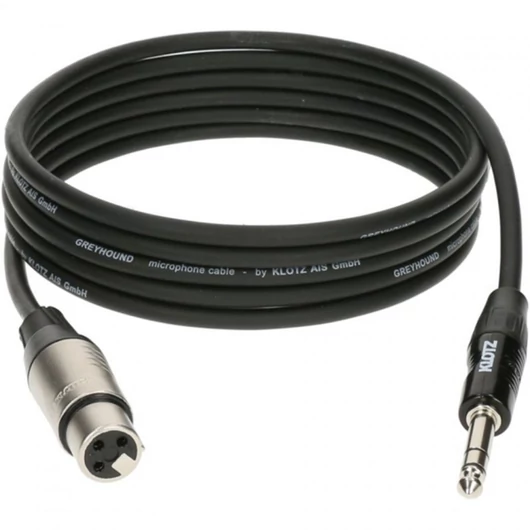 Klotz - Greyhound XLR-JACK kábel 3m bk