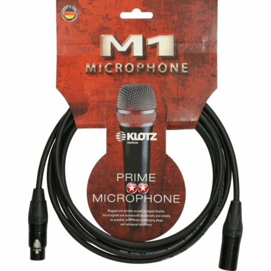 Klotz - mikrofonkábel 1 m Neutrik XLR3M - XLR3F