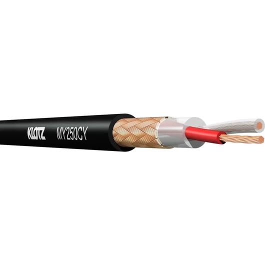 Klotz - MY250CY professzionális mikrofonkábel, 2x0,5 mm, PVC, 100 m