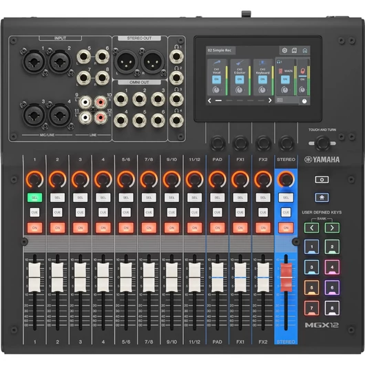 Yamaha - MGX12 digitális keverőpult, fekete