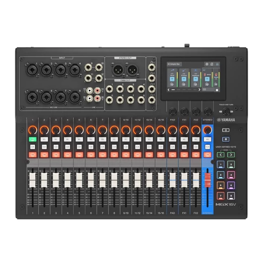 Yamaha - MGX16V digitális keverőpult HDMI interfésszel, fekete