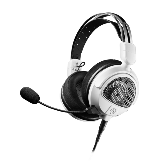 Audio-Technica ATH-GDL3 Nyitott Gaming headset levehető mikrofonnal fehér színben