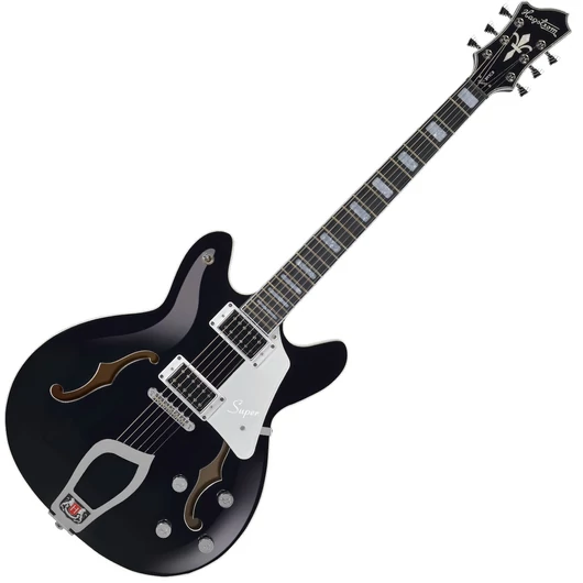 Hagstrom - Super Viking Black Gloss Elektromos jazz gitár