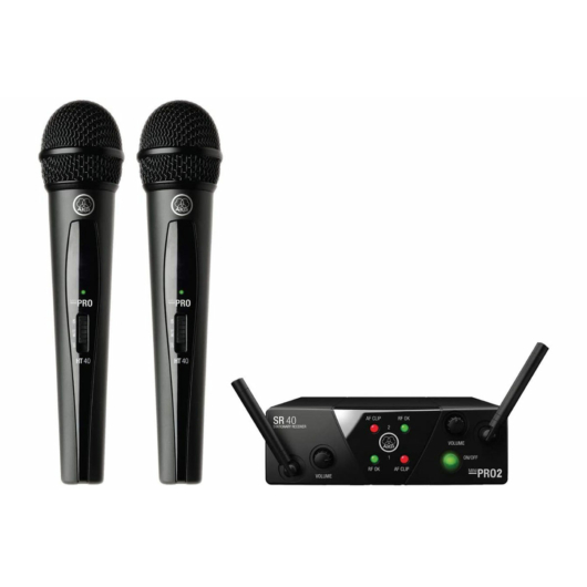 AKG - WMS40 Mini2 Vocal US25B és D vezeték nélküli dupla kéziadós mikrofon szett