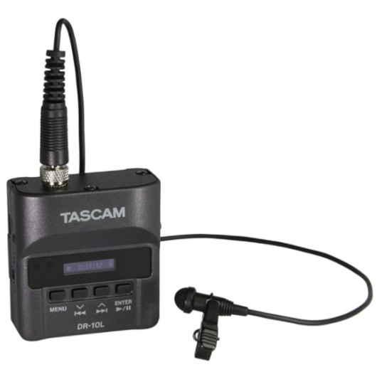 Tascam - DR10L Memóriakártyás rögzítő, tartozék csíptetős mikrofonnal