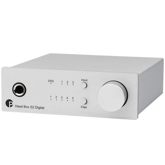 Pro-Ject - Head Box S2 Digital - fejhallgató erősítő és DSD DAC, ezüst