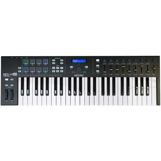 Arturia - KeyLab Essential 49 Black Edition USB MIDI kontroller, szemből