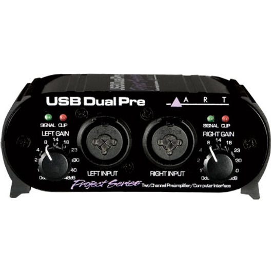 ART - USB Dual PRE Project Series sztereó USB előfok, szemből