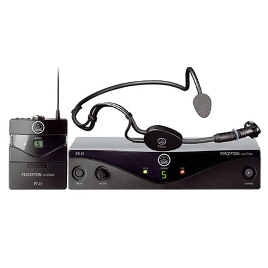 AKG - WMS45 Sport Set fejmikrofonnal U2: 614.1 - 629.3 MHz