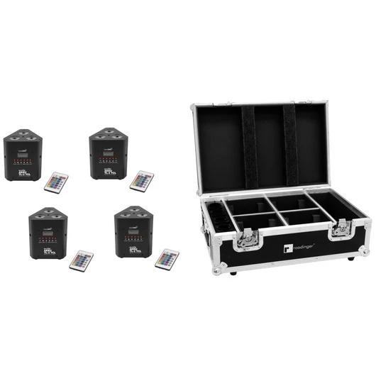 EUROLITE Set 4x AKKU TL-3 TCL QuickDMX + Case with charging function