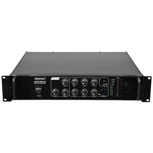 Omnitronic - MPZ-500.6 PA Mixing Amplifier, szemből