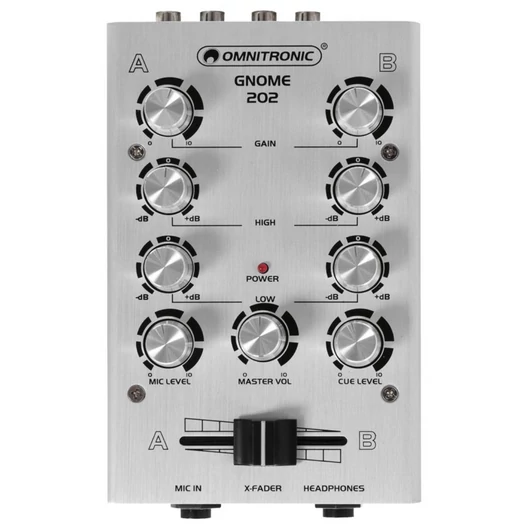 OMNITRONIC - GNOME-202 Mini Mixer silver